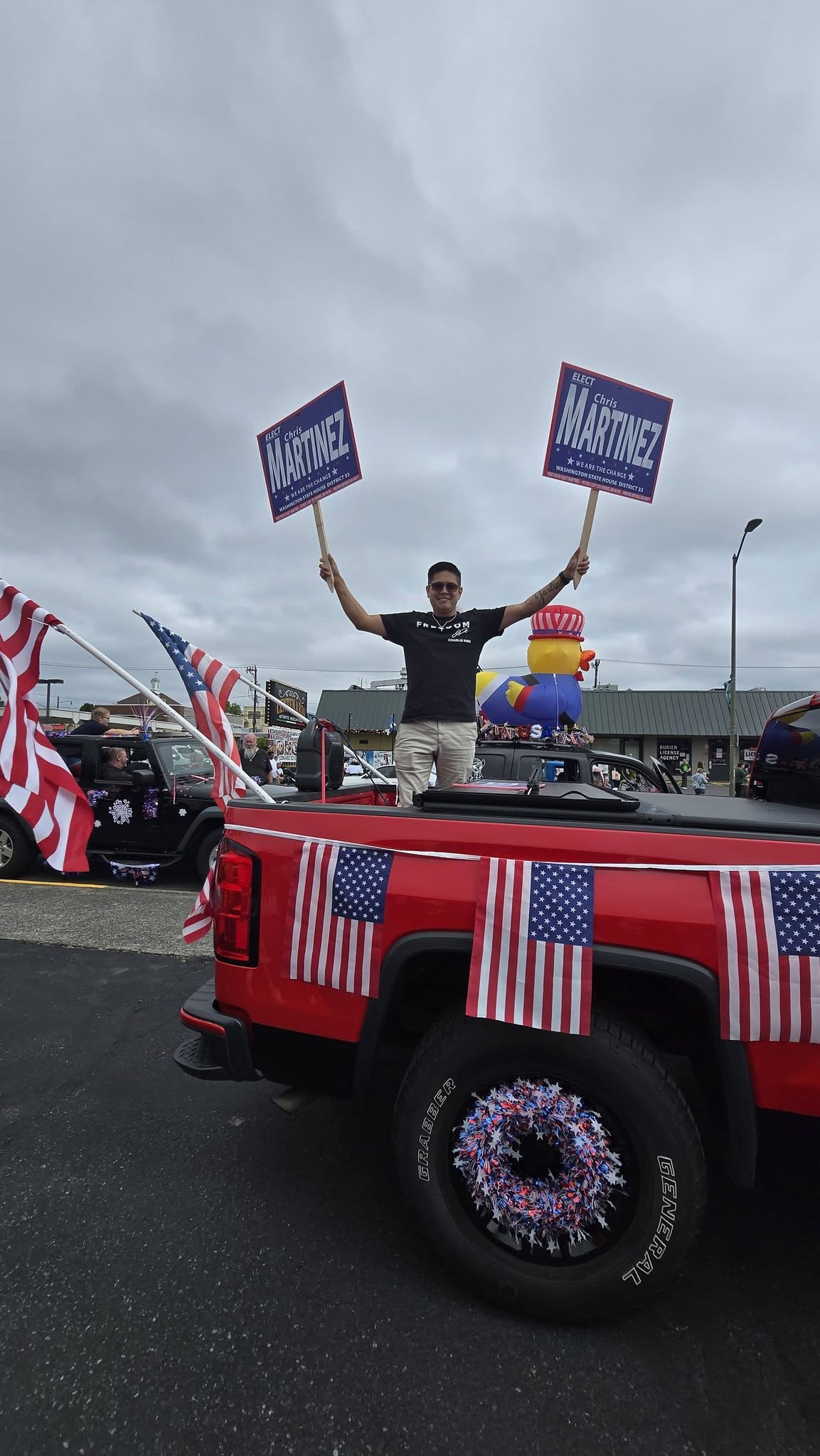 Chris on Truck